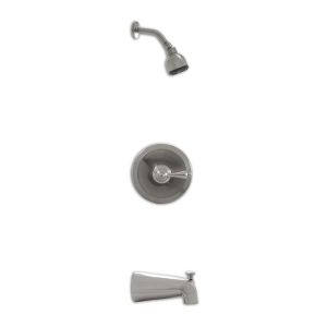 FREE SHIPPING - One Handle Shower / Tub Faucet with Valve - 607 BRUSH NICKEL