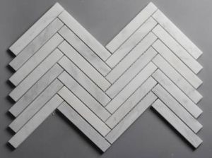 Carrara Winter Frost 1x6 Polished Elongated Herringbone 