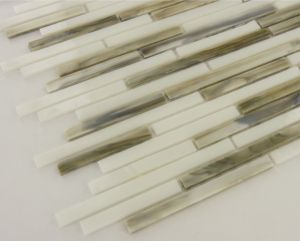 FREE SHIPPING - Silver Weave 12x12 Interlocking Glass Blend Mosaic