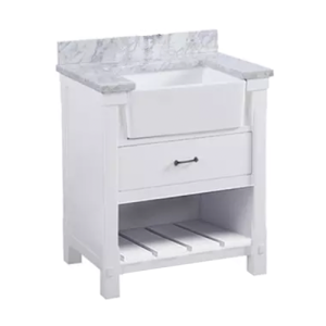 Farmington White 31" Vanity Combo (Sink + Countertop) All In One