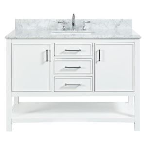 Manhattan Dove White 49" Single Sink Bathroom Vanity