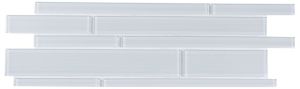 Ice Denim 6x18 Interlocking Glass Mosaic