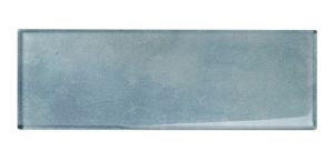 FREE SHIPPING - Caribbean Sky Blue Glass 3x9 Subway