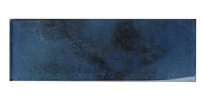 FREE SHIPPING - Caribbean Blue Cobalt Dark Glass 3x9 Subway