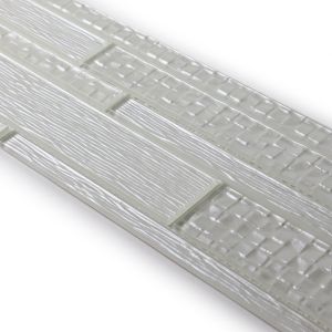 Cloud Wave 6x18 Stacked Interlocking Glass Tile