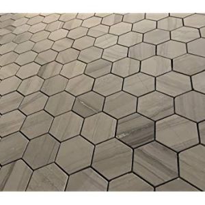 Athens Grey 6" Hexagon Honed Mosaic