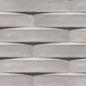 Convex Ash 2X10 Glossy Ceramic 3D Wall Tile
