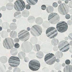 Alaska Gray Pebble Polished Mosaic