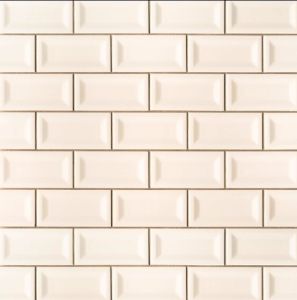 Almond Glossy 3x6 Inverted Bevel Subway