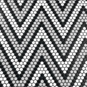 FREE SHIPPING - Amiens Classic Geometro Recylcled Glass Mosaic Tile