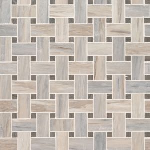 Angora 12x12 Basketweave Polished