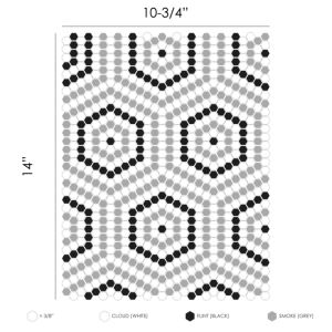 FREE SHIPPING - Belfort Classic Geometro Recylcled Glass Mosaic Tile