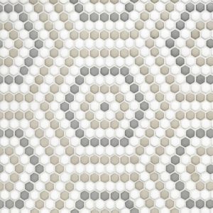 FREE SHIPPING - Belfort Country Geometro Recylcled Glass Mosaic Tile