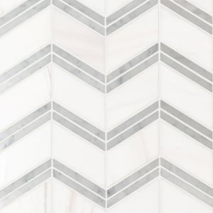 Bianco Dolomite Cheveron Polished