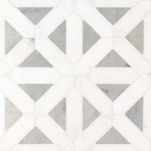 Bianco Dolomite Geometrica 12x12 Polished
