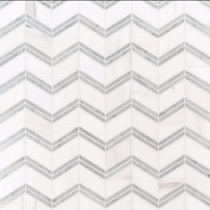 Bianco Dolomite Cheveron Polished