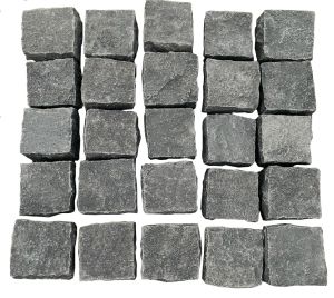 Black Granite 3.5" x 3.5" CobbleStone
