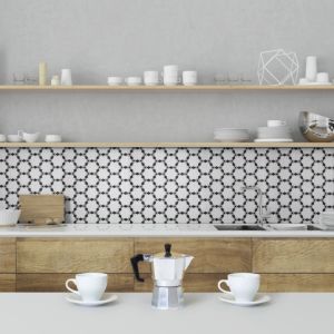 FREE SHIPPING - Bourges Classic Geometro Recylcled Glass Mosaic Tile
