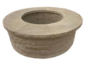 FREE SHIPPING - California Buff Sandstone DIY Fire Pit - 56" Radius