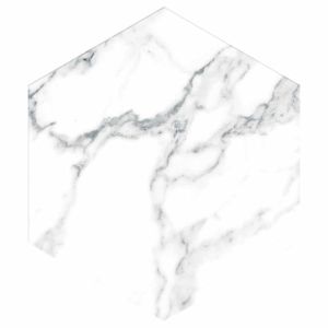 FREE SHIPPING - PURE Carrara 10" Hexagon Porcelain Tile