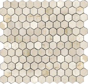 Crema Marfil Hexagon 12X12 Tumbled