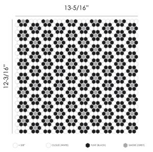 FREE SHIPPING - Dijon Classic Geometro Recylcled Glass Mosaic Tile