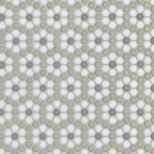 FREE SHIPPING - Dijon Country Geometro Recylcled Glass Mosaic Tile