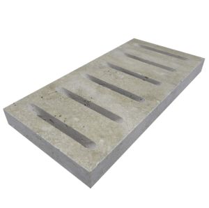 FREE SHIPPING - Travertine 6X12 3CM Drain Decor - IVORY