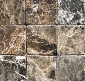 Emperador Dark Tumbled 4x4