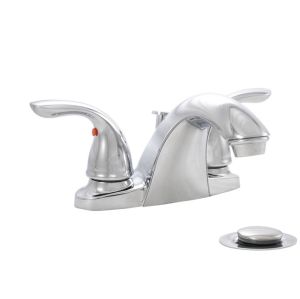 FREE SHIPPING - Dual Handle Chrome Bathroom Faucet