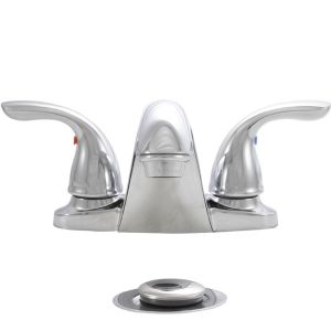 FREE SHIPPING - Dual Handle Chrome Bathroom Faucet