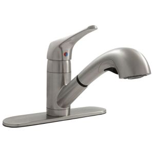 FREE SHIPPING - One Handle Pull Out Sprayer Faucet - 805 Brushed Nickle