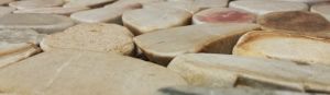 FREE SHIPPING - Flat Greige 12x12 Flat Interlocking Pebbles