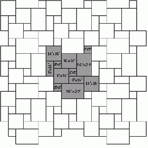 Crystal White Sandblasted 3CM Marble French Pattern Paver