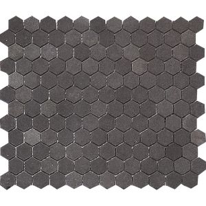 FREE SHIPPING - Basalt Gray 1" Hexagon Mosaic