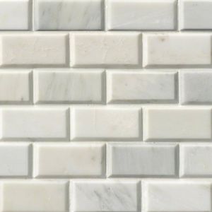 Carrara White 2X4 Polished & Bevel