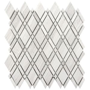 White Oak Lattice 12x12 Interlocking Mosaic