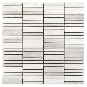 White Oak Hammered 12x12 Mosaic