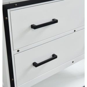 All-In-One Hendrick Dove White 37" Single Sink Bathroom Vanity