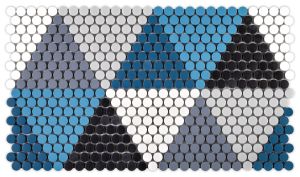 FREE SHIPPING - Hygge GLOW Geometro Recylcled Glass Mosaic Tile