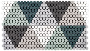 FREE SHIPPING - Hygge LOG Geometro Recylcled Glass Mosaic Tile