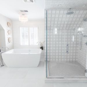 FREE SHIPPING - Artisan Light Geometric Waterjet Marble Mosaic