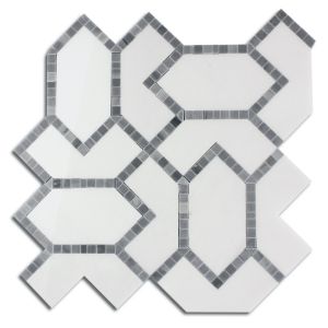 FREE SHIPPING - Volakas Square Waterjet Pattern Polished