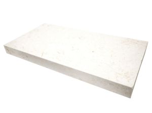 Mayra White 12x24 5CM Modern Edge Pool Coping