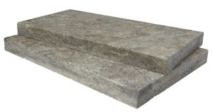 Silver Travertine 16x24 5CM Modern Edge Pool Coping - (STANDARD) 