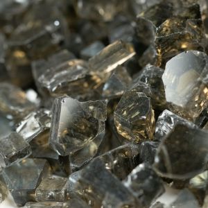 FREE SHIPPING - Fire Glass (0.50") Crushed Titan Brown 20 Lbs Pebble Bag