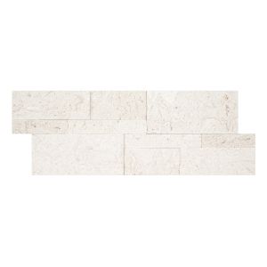 XL Mayra White 9x24 Splitface Limestone Ledger Panel