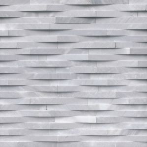 Cosmic White 3D Wave Ledger Panel