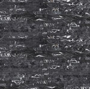 Nero Marquina 6x24 Splitface Ledger Panel