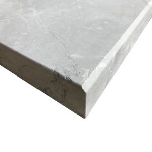LIMITED TIME - FREE SHIPPING - Grey Shadow Marble 12X24 5CM Modern Edge Coping
